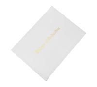 BESTonZON Funda para Diploma de Graduación A4 de Polipiel Color Claro Lámina Dorada, Carpeta Acolchada de Doble Cara para Escolar y Presentación Profesional, Cubierta Protectora