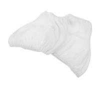 BESTonZON Fundas Diseño Suave y Cómodo de Elásticas de Terciopelo para en Color Blanco para Botas de Patinaje Artístico Ideales para Prácticas y Entrenamiento de Hielo Prácticas Entrenamiento Hielo