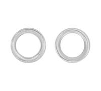 BESTonZON Fundas para Copas de Almohadillas de Flauta de 16 y 17 Agujeros Accesorio de Metal para Reparación de Flauta 2 Piezas para Flautistas Suministros Prácticos y Duraderos