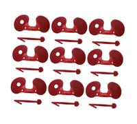 BESTonZON Gafas Antipicoteo para Pollos y Faisanes, Plástico Resistente Rojo, Tamaño, Prevención De Conflictos y Mordeduras En Aves De Corral, Uso En Granjas y Cría Al Aire Libre