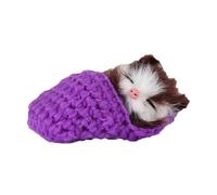 BESTonZON Gatito Peluche Mini En Zapatilla con Sonidos De Maullidos Muñeco Interactivo para Niños Regalos Y Decoración De Fiestas Navideñas