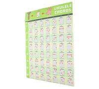 BESTonZON Guía de Aprendizaje de Acordes de Ukelele Diagramas de Calcomanías de Pared Práctica de Fácil Lectura