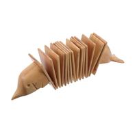 BESTonZON Instrumento Percusión Infantil de Madera Forma de Delfín Juguete Educativo para Ritmo y Desarrollo Musical para Actividades Familiares