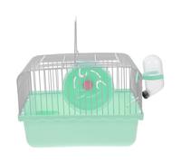 BESTonZON Jaula para Hámster Portátil con Botella De Agua para Viajes Incluye Accesorios para Hámsteres Pájaros Pequeños y Chinchillas