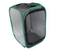 BESTonZON Jaula Plegable para Insectos y Plantas Red Transpirable, Estructura Estable De Malla Negra y Marco Verde, Tamaño 40x40x60 Cm, Apta para Observación Educativa y Cultivo Interiores