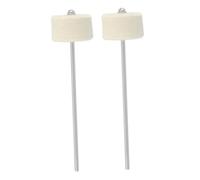 BESTonZON Juego De 2 Piezas cabeza de martillo percusion instrumentos Accesorios de instrumentos musicales pedal individual para tambor pedal de caja de ritmos acero inoxidable.