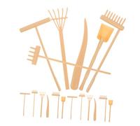 BESTonZON Juego De 3 Rastrillos De Mano para Jardín Rastrillo De Tierra para Césped para Jardín Excavador Pequeño