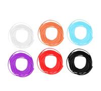 BESTonZON Juego de 6 Cuerdas de Goma Trenzadas para Manualidades Elásticas Morado Resistentes para Collares Pulseras y Tejido a Mano