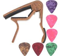 BESTonZON Juego de Accesorios para Guitarra Púas de Cejilla Clip Modificado para Ukelele Resistente