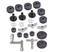BESTonZON Juego de Almohadillas de Fieltro y Diseño Único Material Resistente para Batería Tuercas y Llaves Adecuado para Accesorios de Platillos de Percusión