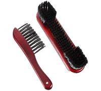 BESTonZON Juego de Cepillos para Mesa de Billar 9 Pulgadas Cepillo de Crin de Caballo y Limpiador Portátil Herramienta de Limpieza para Mesas de Billar Inglés y Americano Kit de