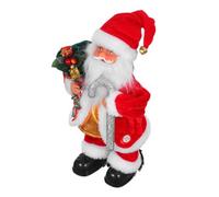 BESTonZON Juguete de papá Noel Favor de la Fiesta de Navidad Juguetes eléctricos Elementos de Navidad Claus Musical de Santas el plastico