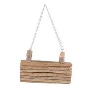 BESTonZON Juguete De Túnel De Madera para Hámster Juguete Molar Divertido para Hámster Hamaca Columpio Pequeño Jaula