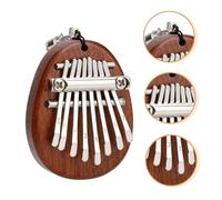 BESTonZON Kalimba Mini Notas de Madera Pulgar Piano para Principiantes Diseño Ergonómico Ovalado con Cuerda para Adultos