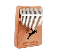 BESTonZON Kalimba Teclas Piano Pulgar de Madera Portátil Instrumento Musical Creativo para Principiantes con Sonido Resonante y Diseño Ligero