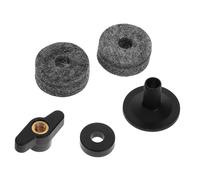 BESTonZON Kit Completo de Accesorios para Soporte de Platillos con Manguitos de Plástico y Arandelas de Fieltro para Montaje Seguro y Protección de Altura mediante Tornillo Manual
