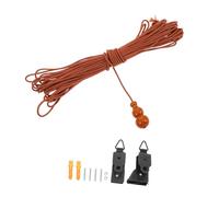 BESTonZON Kit Completo De Cuerda para Persiana Enrollable De Bambú Mecanismo De Elevación Resistente y Accesorios para Reparación De Cortinas con Diseño Vintage para Ventanas y Tiendas Fácil