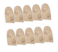 BESTonZON Kit De 50 Puertas De Cuento De Hadas Muebles para Casa De Muñecas En Miniatura Puerta De Hadas Puerta De Puertas De Hadas Manualidades Puertas De Hadas Paisaje De