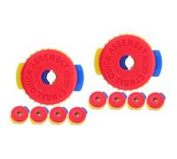 BESTonZON Kit De Batería 10 Piezas Tuerca De Tambor Repuestos De Platillos Tapa De Rosca De Hebilla De Marco De Platillo Equipo De Percusión Tambor Electronico Plástico Duro Tapón De Rosca