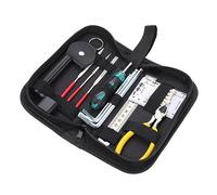 BESTonZON Kit de Herramientas para Mantenimiento y Reparación de Guitarra, 18 Piezas, Incluye Púas y Llave Ajustable, Material Resistente, Color Negro, Bolsa de Transporte, Adecuado