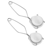 BESTonZON Kit para Fundir Metales 6 Piezas - 3 Crisoles Cerámicos Pequeños 2 Pinzas para Crisol de Metal Resistente Corrosión 2 Recipientes Medidores 2 y 5 Onzas - Accesorios para