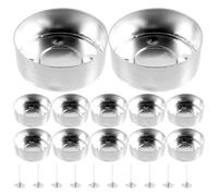 BESTonZON Kit para Hacer Velas con 100 Moldes de Aluminio Pequeños 38X14 MM y 50 Mechas de Cera de Té 35 CM Recipientes para Velas DIY y Decoración