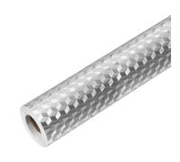 BESTonZON Lámina de aluminio autoadhesiva, impermeable, resistente a la humedad, resistente a la grasa, resistente al aceite, pegatina de pared para cocina (40 cm x 1)