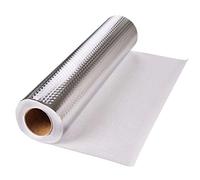 BESTonZON Lámina de aluminio autoadhesiva, impermeable, resistente a la humedad, resistente a la grasa, resistente al aceite, pegatina de pared para cocina (40 cm x 1)