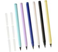 BESTonZON Lápices Eternos sin Tinta para Estudiantes 6 Piezas Colores Morado Pastel y Pastel Lápices de Plástico Grafito Uso para Dibujo y Caligrafía Escritura Duradera sin