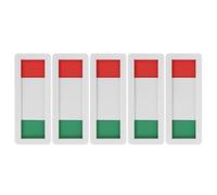 BESTonZON Letrero de Privacidad para Puerta Corrediza 4X10 CM Acrílico Blanco 5 Piezas Indicador Deslizante para Sala de Conferencias Oficina y Baño