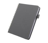 BESTonZON Libreta de Direcciones A6 con Índice Alfabético Az, Cuaderno Telefónico de Bolsillo Gris, 128 Páginas para Nombres, Teléfonos, Correos y Notas, Organizador Compacto para Oficina
