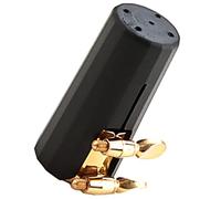 BESTonZON Ligadura De Saxofón Profesional De Clip y Capuchón Metálico Dorado Para Saxo Compacto y Duradero Accesorios Para Mejorar El Control Tonal Claridad Del Sonido