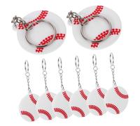 BESTonZON Llaveros Deportivos para Niños PVC 10 Piezas Diseño de Pelota Decoración para Claves de Fiesta Adornos para Mochilas Llaveros Colgantes