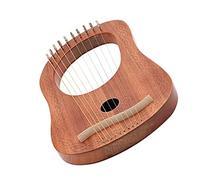 BESTonZON Lyre Harp Musical Instrument Wooden Harp with Rounded Edges Sound Suitable for Musicians and Music Enthusiasts