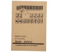 BESTonZON Mahjong Tutorial Book English Version Detailed Guide Complete Chinese Mahjong Instruction Manual For Beginners and Enthusiasts Learning Strategies