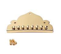 BESTonZON Mandolin Tailpiece Dorado De Metal Para Mandolinas De Cuerdas Mejora De Sonido y Estilo Fácil De Instalar Duradero y Elegante