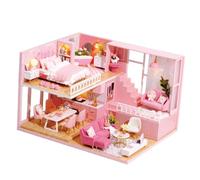 BESTonZON Manual Assemble Toy Casa Miniatura DIY de Madera para Kit Creativo de Construcción Fácil y Duradera Educativo para Familias y Amigos Decoración Hogar
