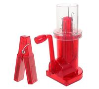 BESTonZON Máquina de Tejer Manual para Cuerdas DIY Herramienta Artesanal Portátil de Plástico Rojo Carrete para Uso Doméstico Adecuado para Hacer Collares y Proyectos Creativos de