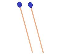 BESTonZON Marimba Mallets De Maple Duradero Con Cabeza Azul Suave De Instrumentos De Percusión y Xilófono Palillos De Rendimiento Con Empuñadura Antideslizante Para Profesionales