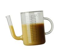 BESTonZON Medición De Dispensador De Aceite De Tarro De Limonada De Cristal Jarras De Té Helado Separador De Grasa De Vidrio Tetera Fria Frío Tetera Escala Mujer Embarazada Envase