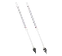 BESTonZON Medidores de Densidad de Vidrio para Cerveza y Vino Medidor Baume 10-20 Concentración 0-70 Pack 2 Piezas para Procesos Industriales
