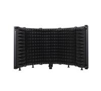 BESTonZON Micrófono de Parabrisas Negro Abs Plegable Reducción de Ruido Protector para Micrófono de Grabación Cubierta Absorbente de Sonido para Estudio de Cine