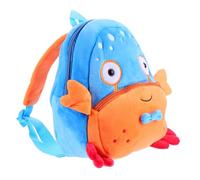 BESTonZON Mochila Infantil Adorable de Peluche Diseño de Cangrejo Tamaño Pequeño Correa Ajustable y Compartimento Frontal para Snacks y Juguetes Adecuado para Jardín de Infancia y Uso