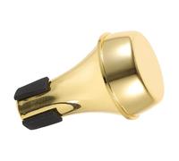 BESTonZON Mute De Recto Práctico Accesorio Musical Ligero De Abs Silenciador Para Practicar Para Músicos De Jazz y Clásicos Color Dorado