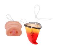 BESTonZON Nariz de Cerdo y Loro de Plástico para Cosplay Accesorios de Disfraz de Animales Portátiles para Carnaval y Fiestas Máscara de Nariz de Animal Simulada para Halloween y Juegos