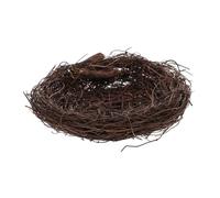 BESTonZON Nido de Pájaros Colgante de Ratán Mano Decoración Natural para Jardín y Patio Lugar Acogedor para Descanso y Cría Adorno Rústico para Exteriores