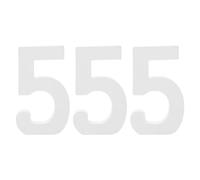 BESTonZON Números de Madera Blanca sin Terminar 3 Piezas para Manualidades y Decoración de Cumpleaños Números Decorativos para Pared y Accesorios Fotográficos Tamaño Mediano Color Blanco