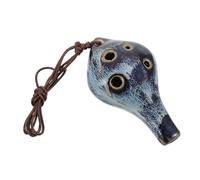 BESTonZON ocarina 6 agujeros instrumentos musicales organos musicales práctica principiantes ocarina cerámica portátil juguetes infantiles juguetes niño los niños practican ocarina