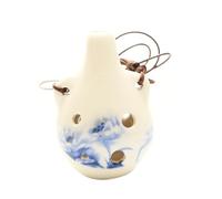 BESTonZON ocarina colgantes para collares portátil instrumentos musicales organos musicales practicar instrumento musical wind instrument adulto instrumento viento clarinete niño cerámica