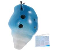 BESTonZON Ocarina De Cerámica 6 Agujeros Diseño Caracola Instrumento De Viento Para Principiantes
